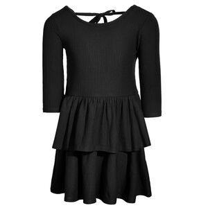 Epic Threads Toddler & Little Girls Ribbed-Knit Tiered Ruffle Dress, Created for